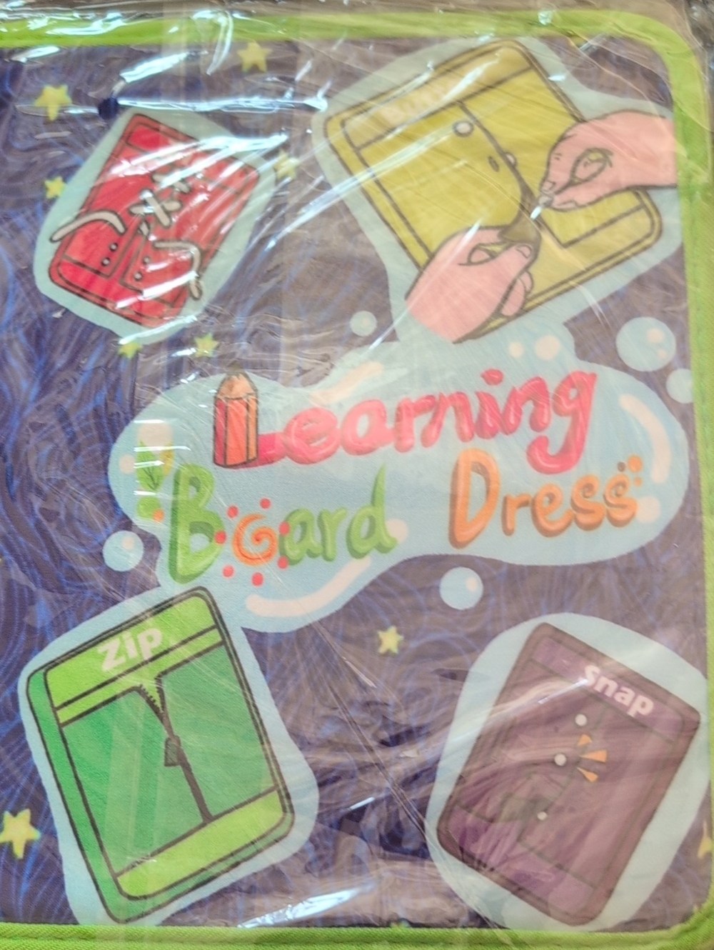 Learning Board Dress - Purple Kids Dress